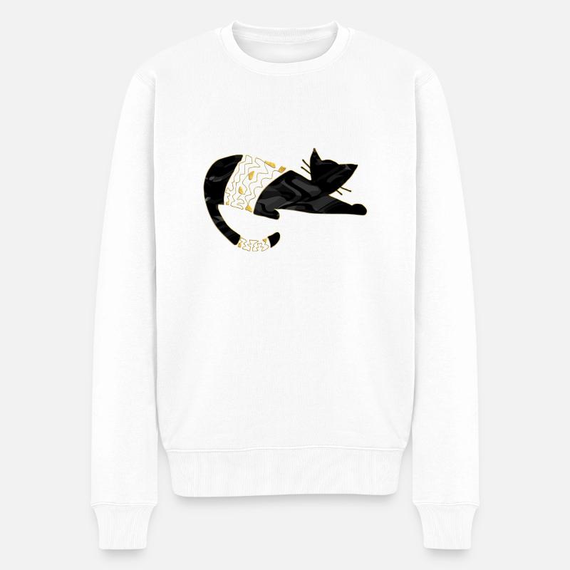 Chat - Pull Premium bio Homme - blanc