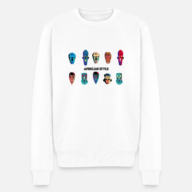 Afrique - Pull Premium bio Homme - blanc