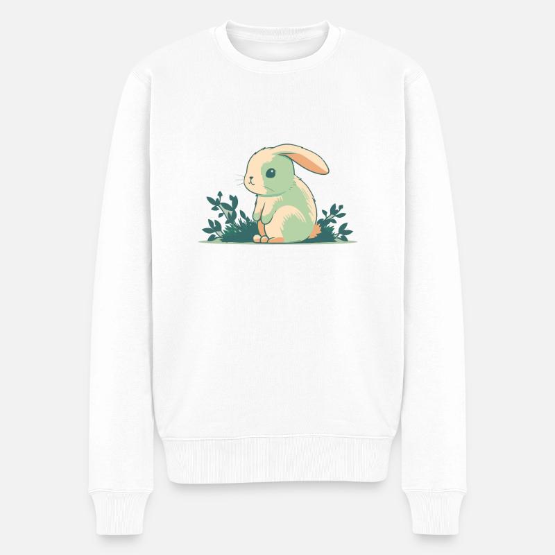 Lapin mignon - Pull Premium bio Homme - blanc