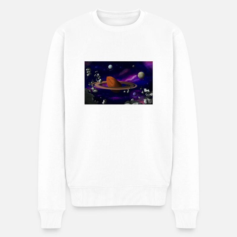 Planète Amande - Pull Premium bio Homme - blanc