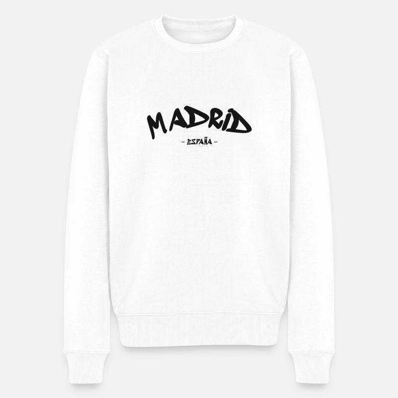 Madrid - España - Espagne - Espagne - Pull Premium bio Homme - blanc