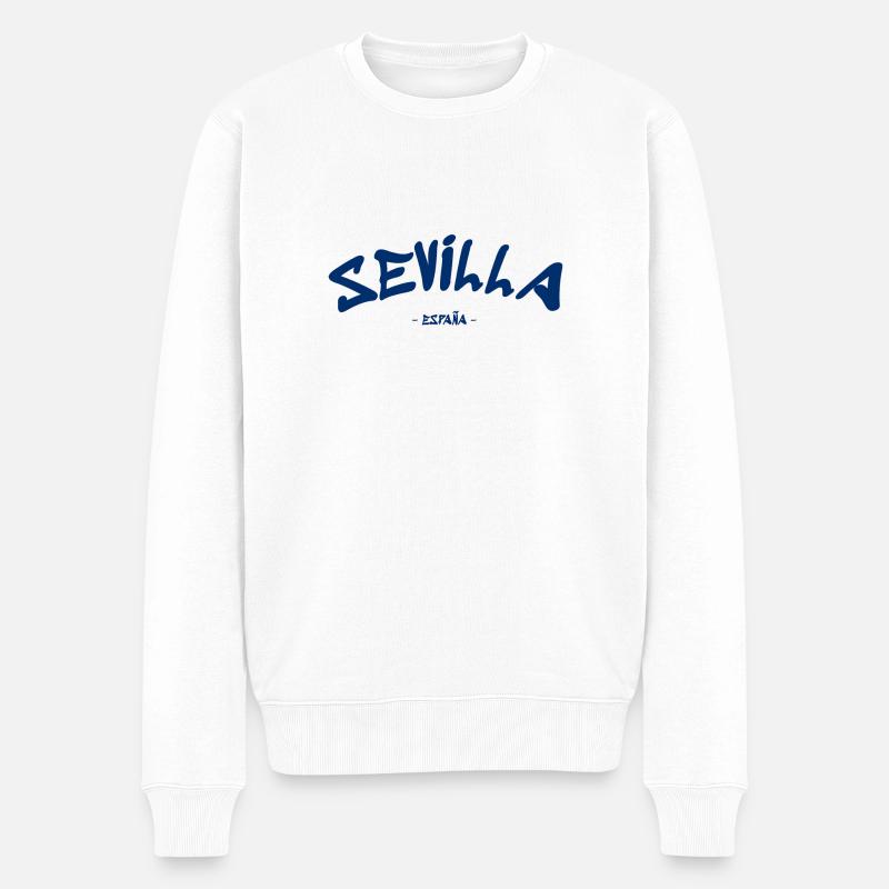 Sevilla - España - Espagne - Espagne - Pull Premium bio Homme - blanc