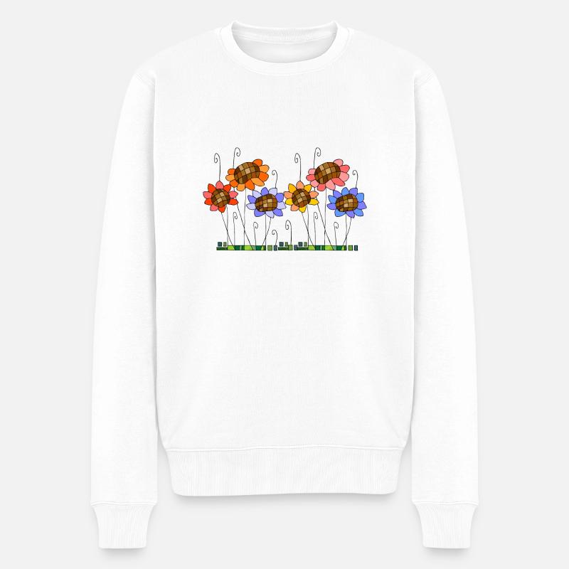 Fleur - Pull Premium bio Homme - blanc