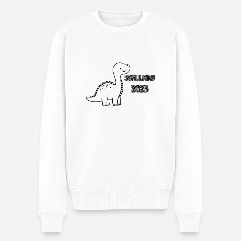 Schulkind 2025 - Männer Premium Bio Pullover - Weiß