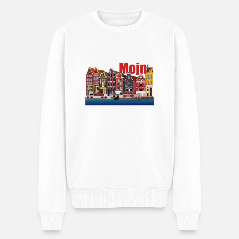 Dänemark // Illustration - Männer Premium Bio Pullover - Weiß
