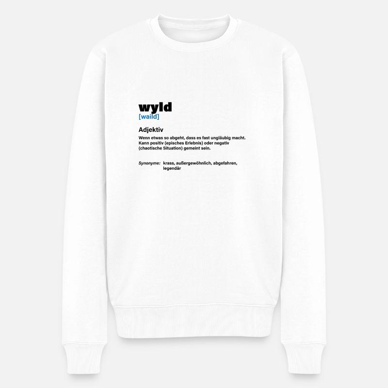 Wyld – Aussi sauvage que vous - Pull Premium bio Homme - blanc