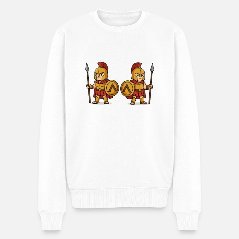 Bande dessinée Spartan 2 - Pull Premium bio Homme - blanc