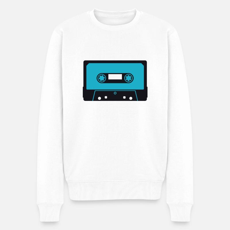 kassette02_2f - Pull Premium bio Homme - blanc