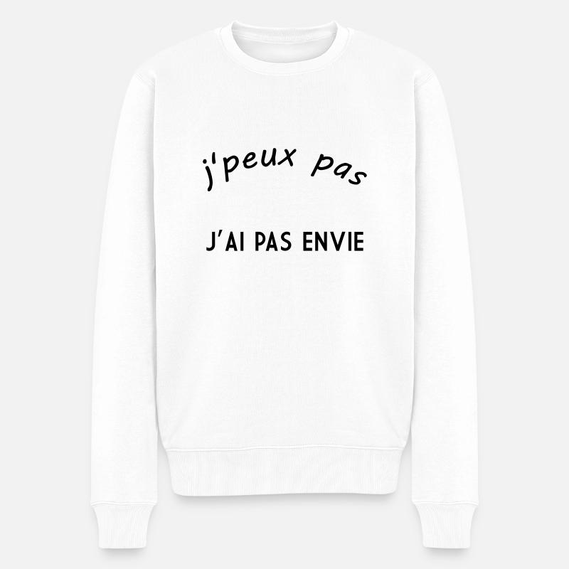 J'peux pas j'ai pas envie - Pull Premium bio Homme - blanc
