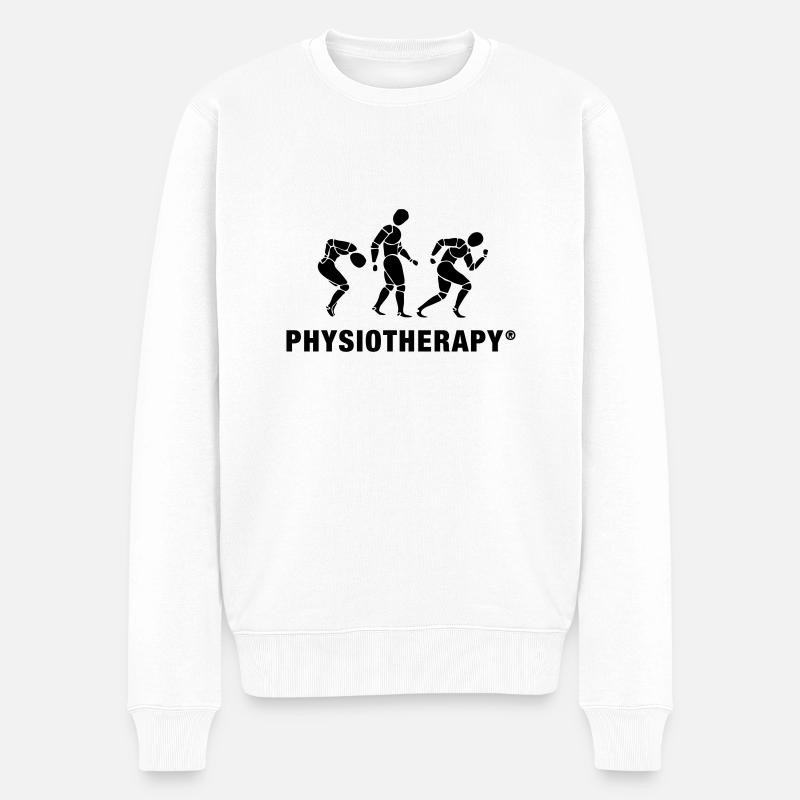 Trois physiothérapeutes - Pull Premium bio Homme - blanc