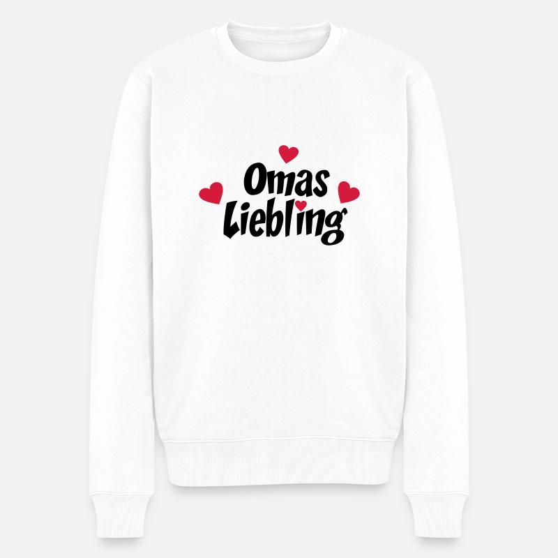 Oma - Männer Premium Bio Pullover - Weiß