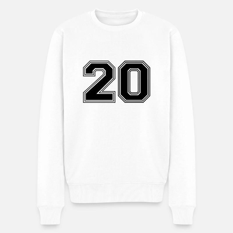 20_numéro_20_(s31) - Pull Premium bio Homme - blanc