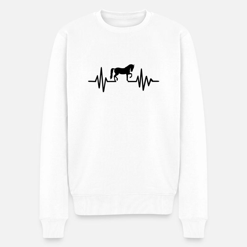 Cheval - Pull Premium bio Homme - blanc