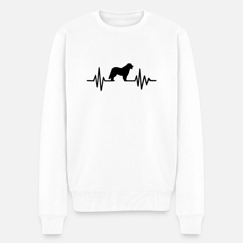 Leonberger - Pull Premium bio Homme - blanc