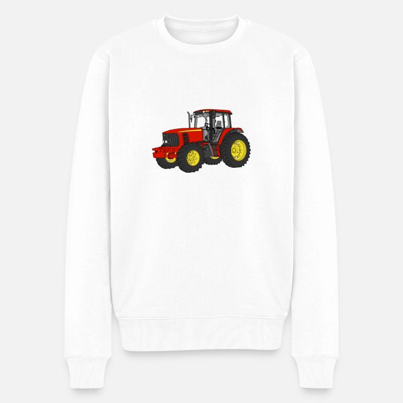 Tracteur - Pull Premium bio Homme - blanc