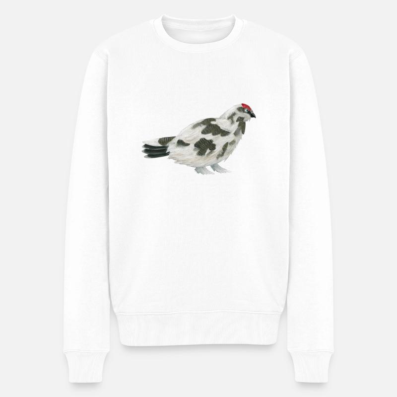 Schneehuhn - Männer Premium Bio Pullover - Weiß
