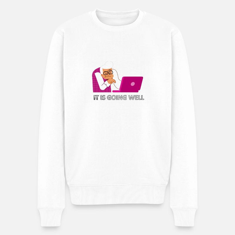 it is going well - Pull Premium bio Homme - blanc