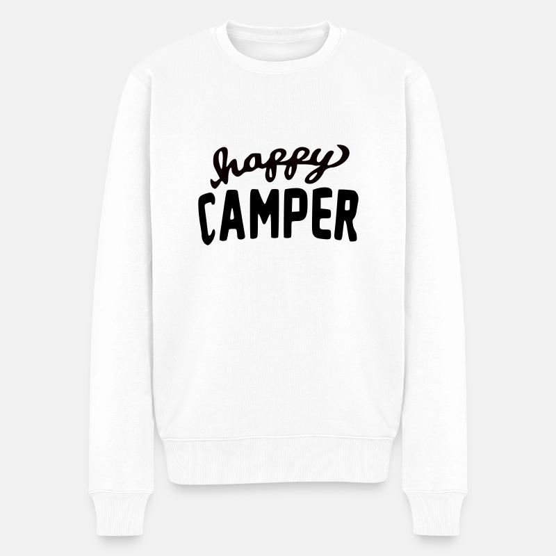 Ella Lopez « campeuse heureuse » - Pull Premium bio Homme - blanc