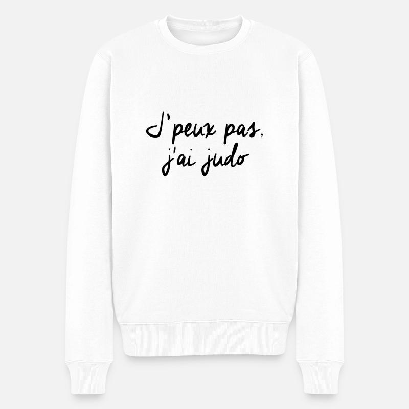 J'peux pas j'ai judo - Pull Premium bio Homme - blanc