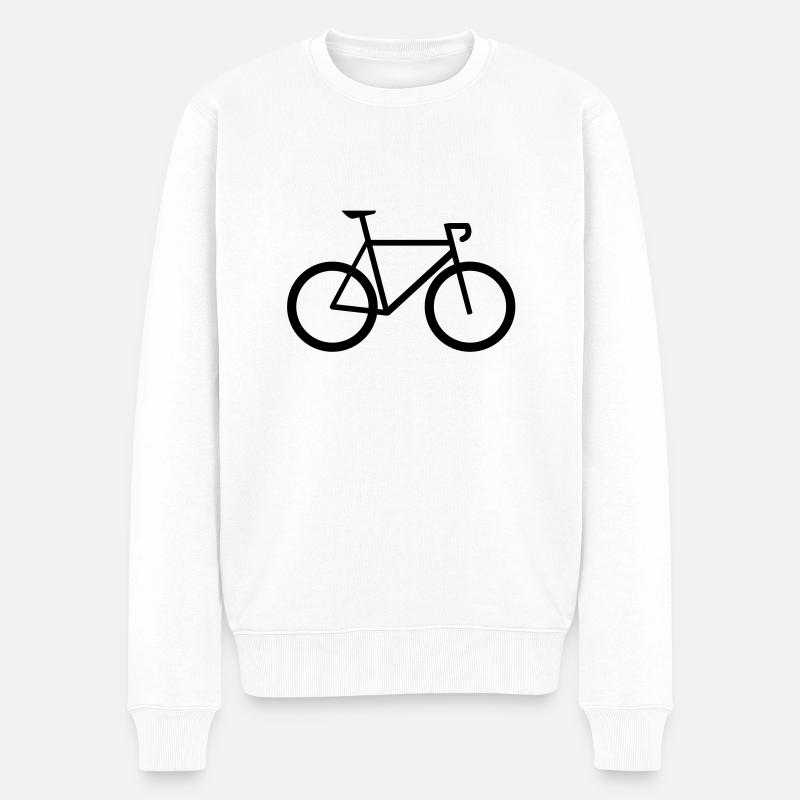 velo de course - Pull Premium bio Homme - blanc
