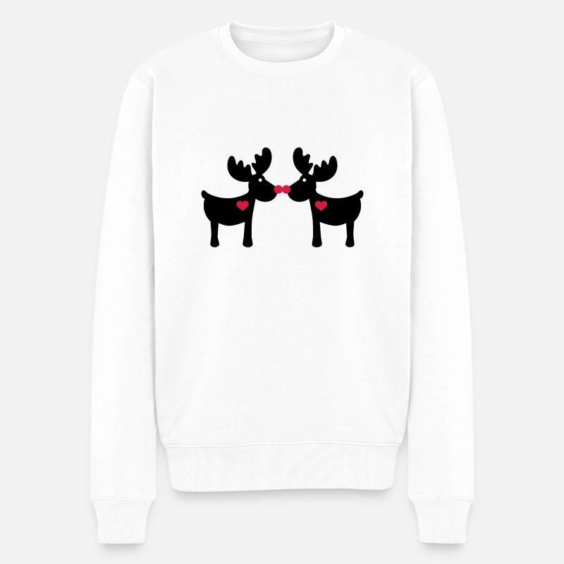 Renne Élan - Pull Premium bio Homme - blanc