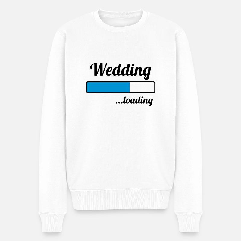 Wedding ...loading - Pull Premium bio Homme - blanc