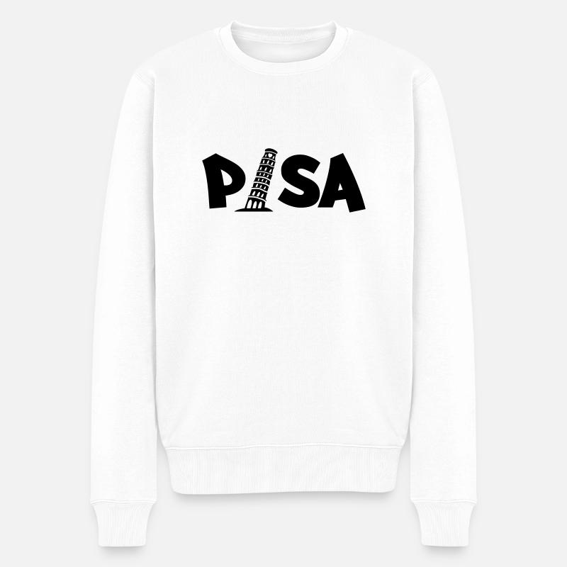 pisa_03 - Pull Premium bio Homme - blanc