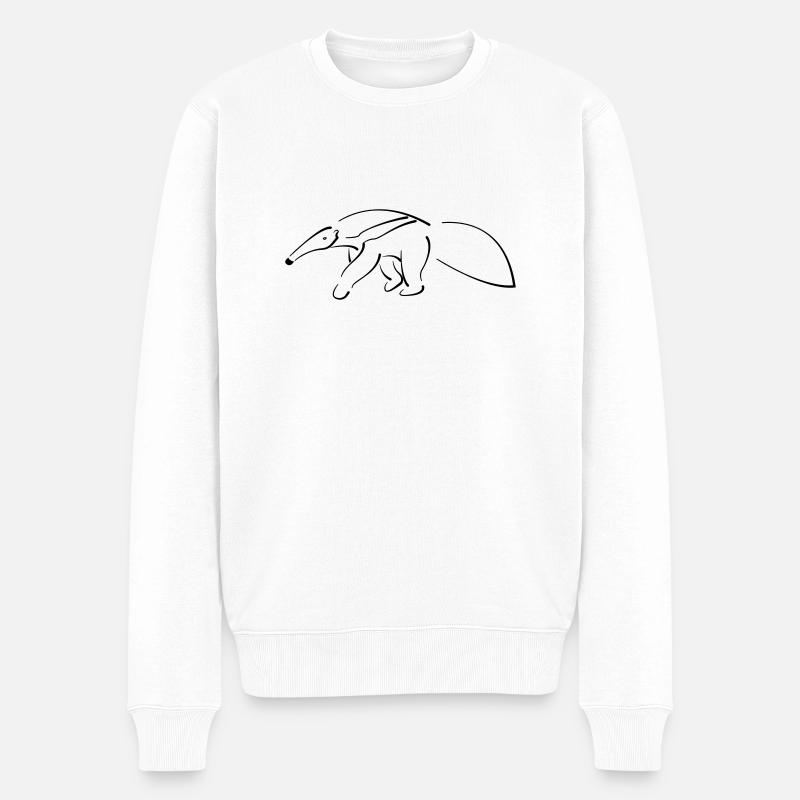 Ameisenbär - Pull Premium bio Homme - blanc