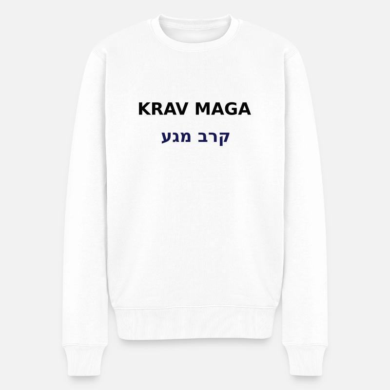KRAV MAGA - Pull Premium bio Homme - blanc