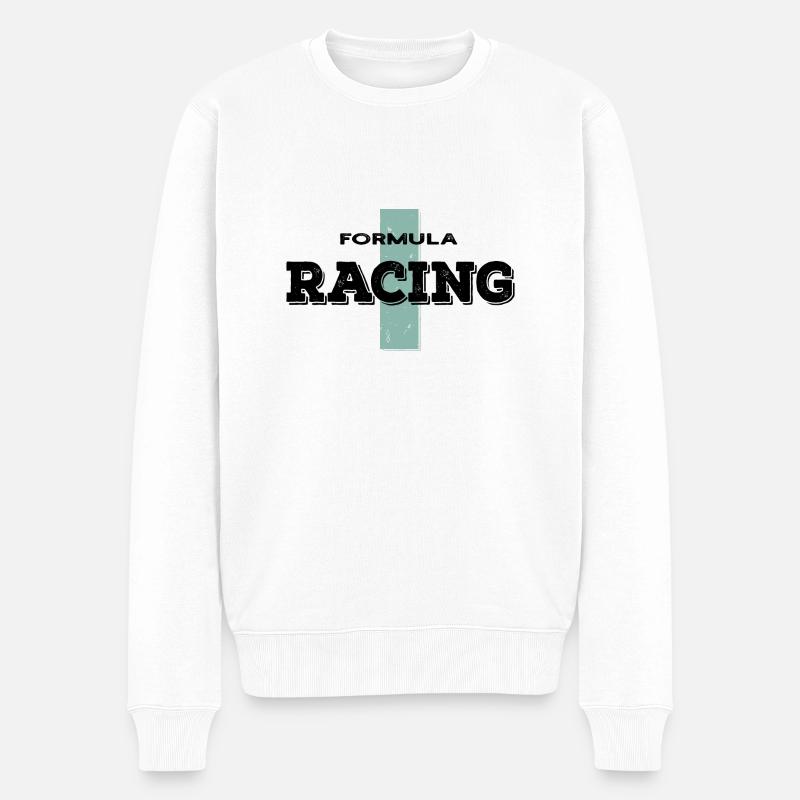 Course de Formule - Pull Premium bio Homme - blanc