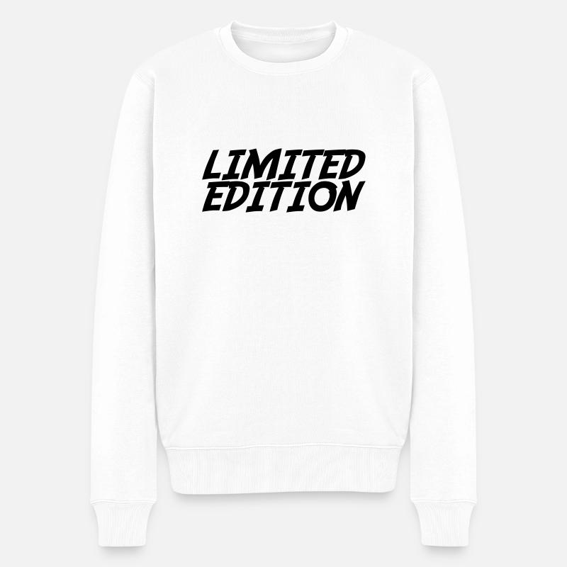 Limited Edition - Männer Premium Bio Pullover - Weiß