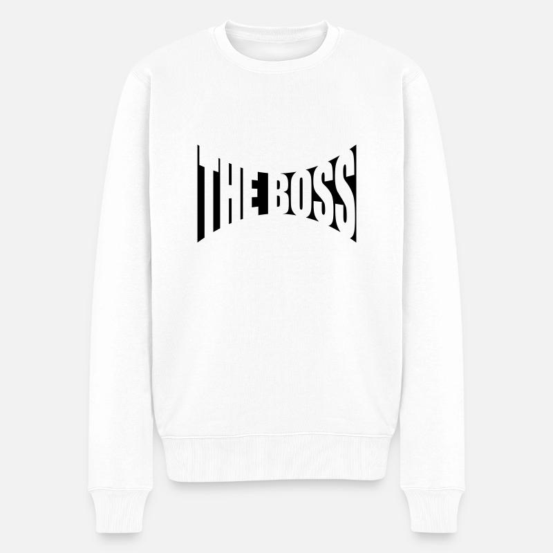 Le design boss - Pull Premium bio Homme - blanc