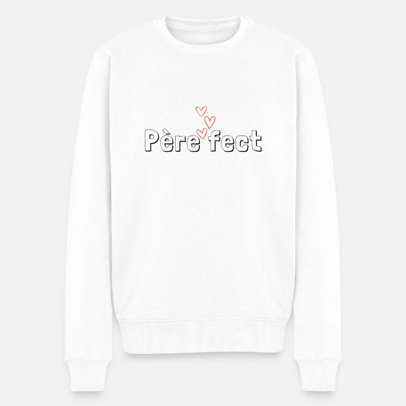 Père fect - Pull Premium bio Homme - blanc