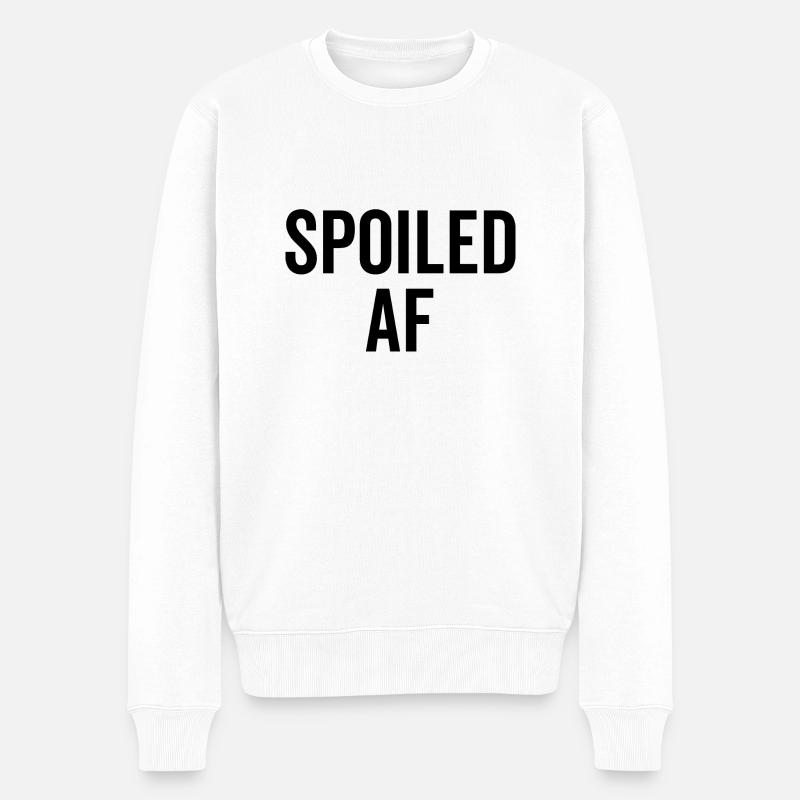Verdorbener AF - Männer Premium Bio Pullover - Weiß