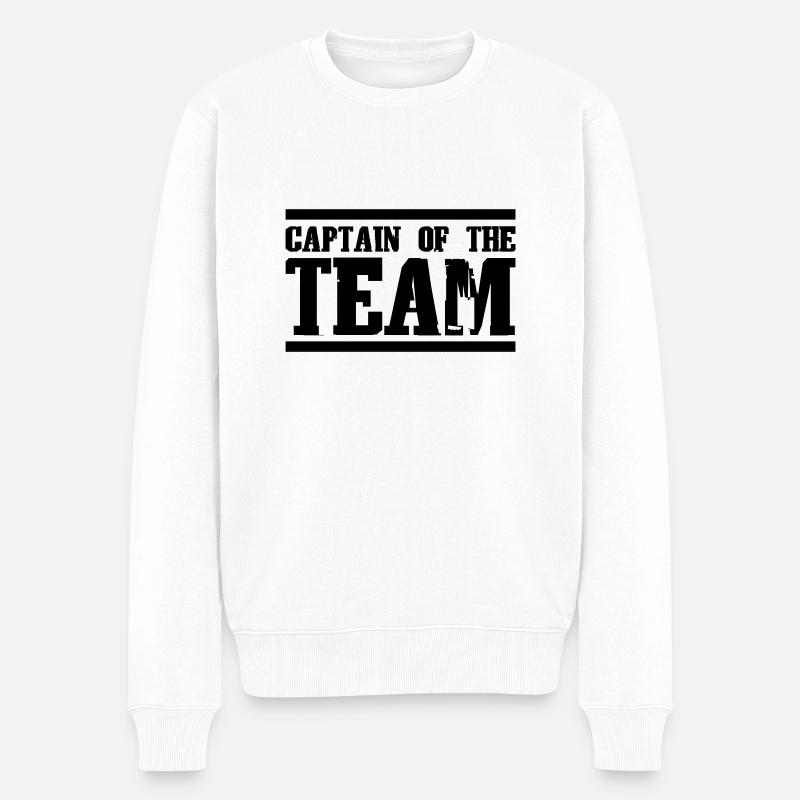 Captain of the Team - Männer Premium Bio Pullover - Weiß