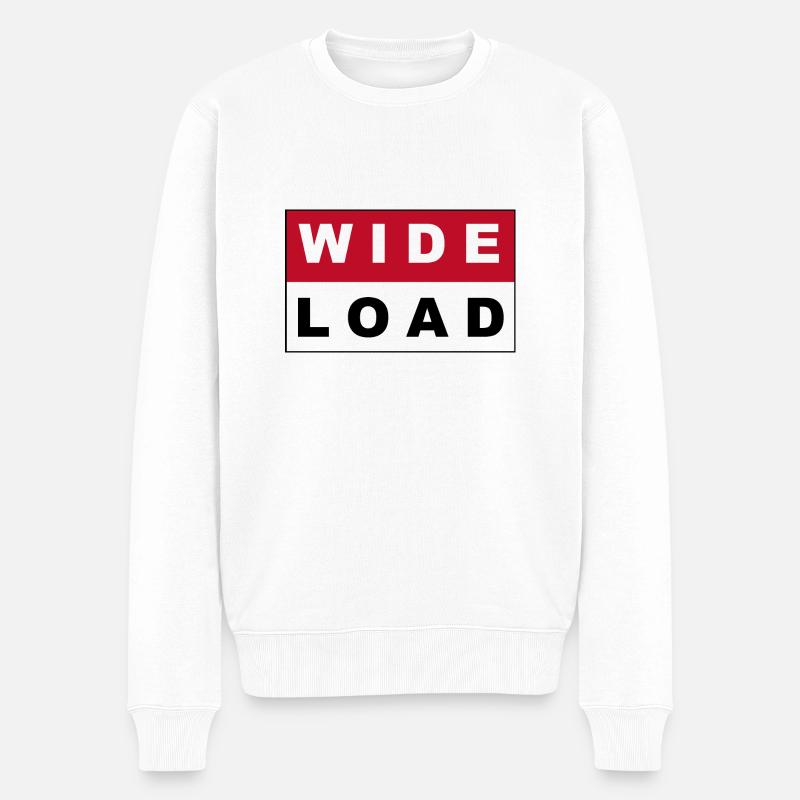WIDE LOAD - Männer Premium Bio Pullover - Weiß