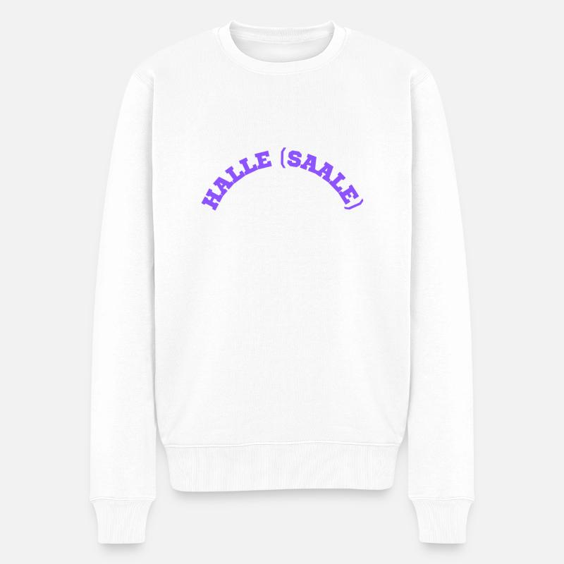 Halle (Saale) - Pull Premium bio Homme - blanc