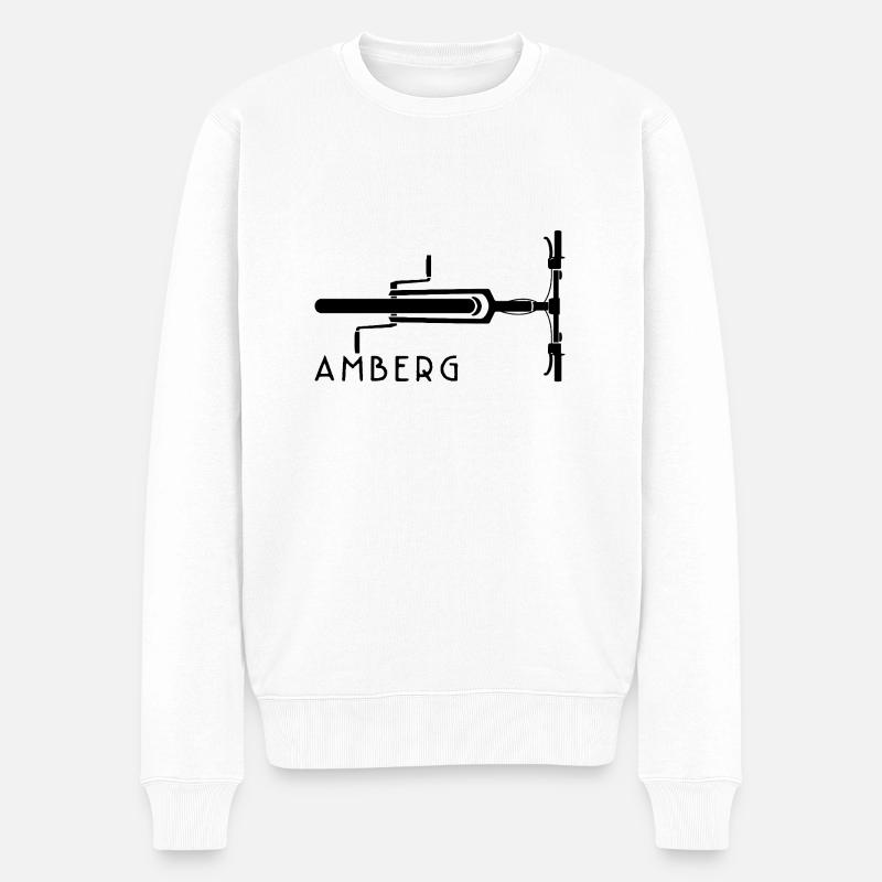 Fahrrad Amberg - Männer Premium Bio Pullover - Weiß
