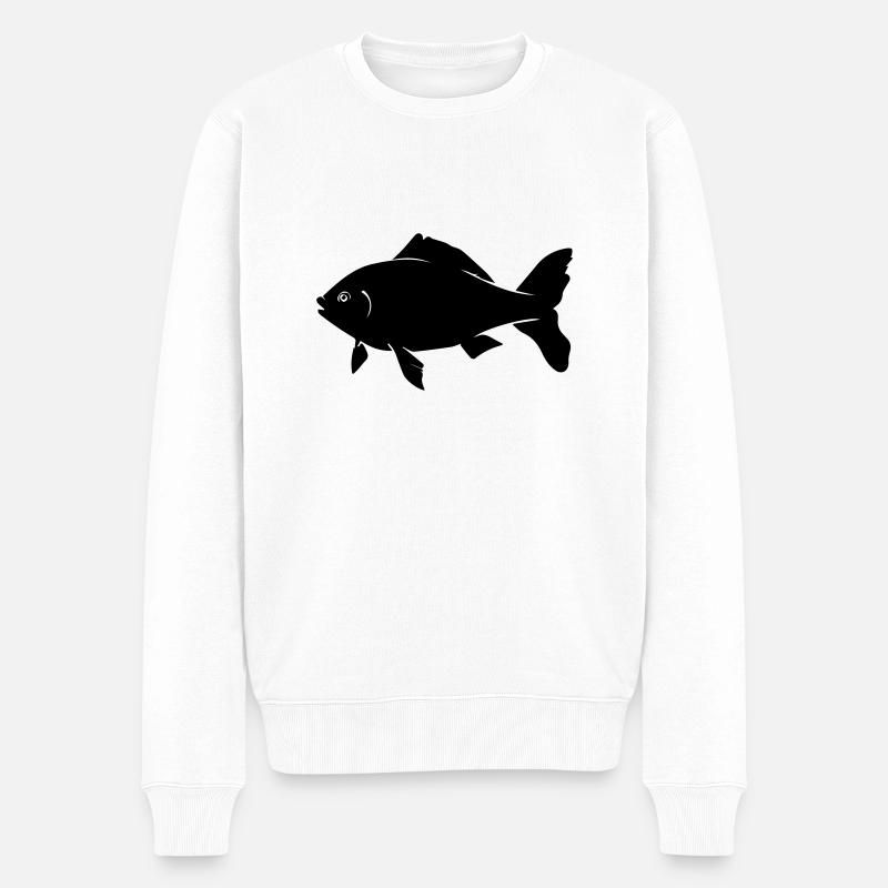fish - Pull Premium bio Homme - blanc
