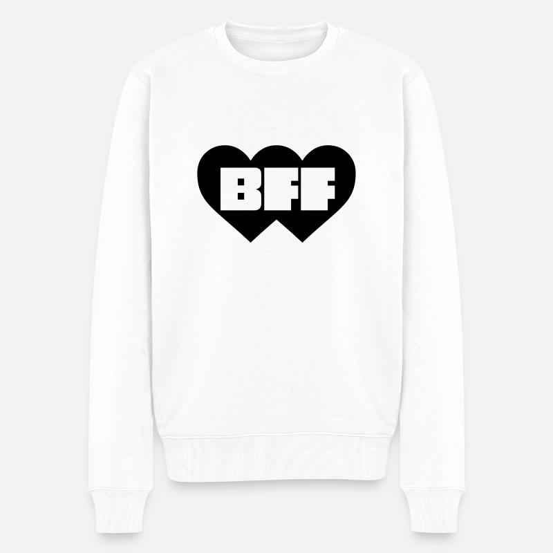 Best Friends Forever - Männer Premium Bio Pullover - Weiß