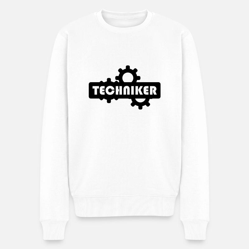 techniker - Männer Premium Bio Pullover - Weiß