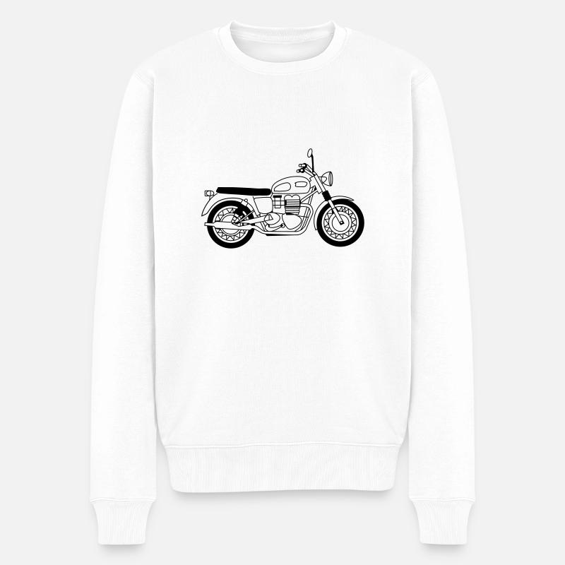 Bonnie - Männer Premium Bio Pullover - Weiß