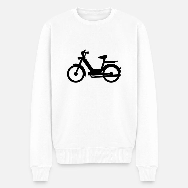 Mofa - Männer Premium Bio Pullover - Weiß