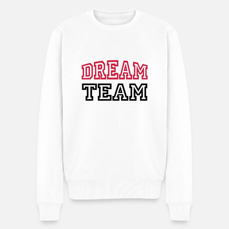 Dream Team - Pull Premium bio Homme - blanc