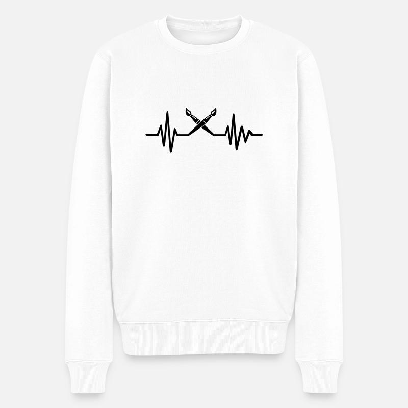 Peintre - Pull Premium bio Homme - blanc