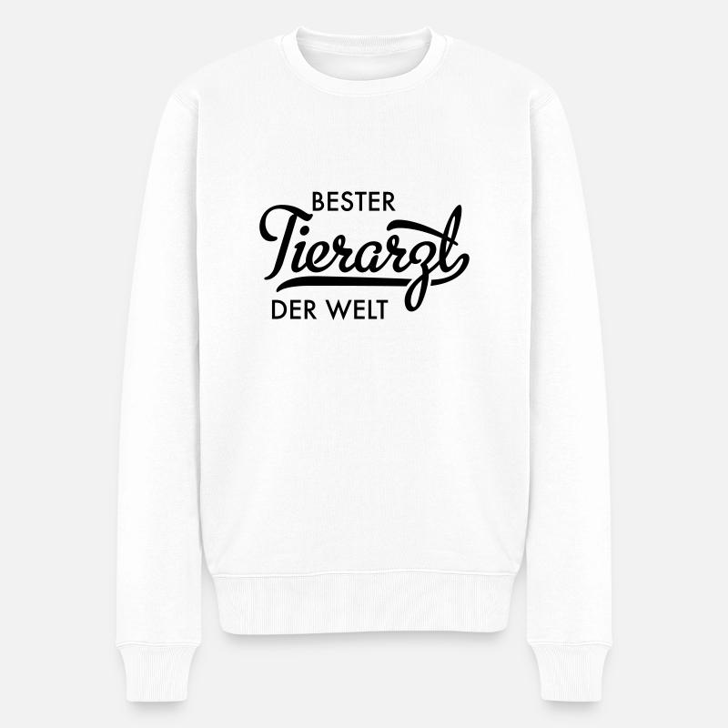 tierarzt - Männer Premium Bio Pullover - Weiß