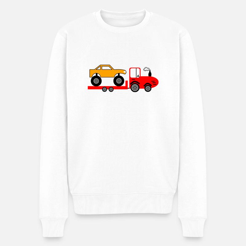 Tracteur - Pull Premium bio Homme - blanc