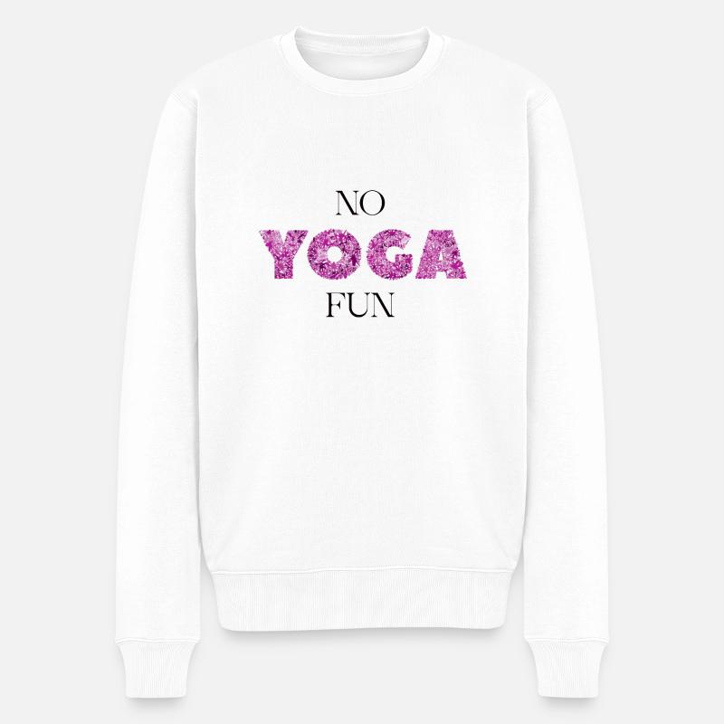 NOYNOFUN - Männer Premium Bio Pullover - Weiß