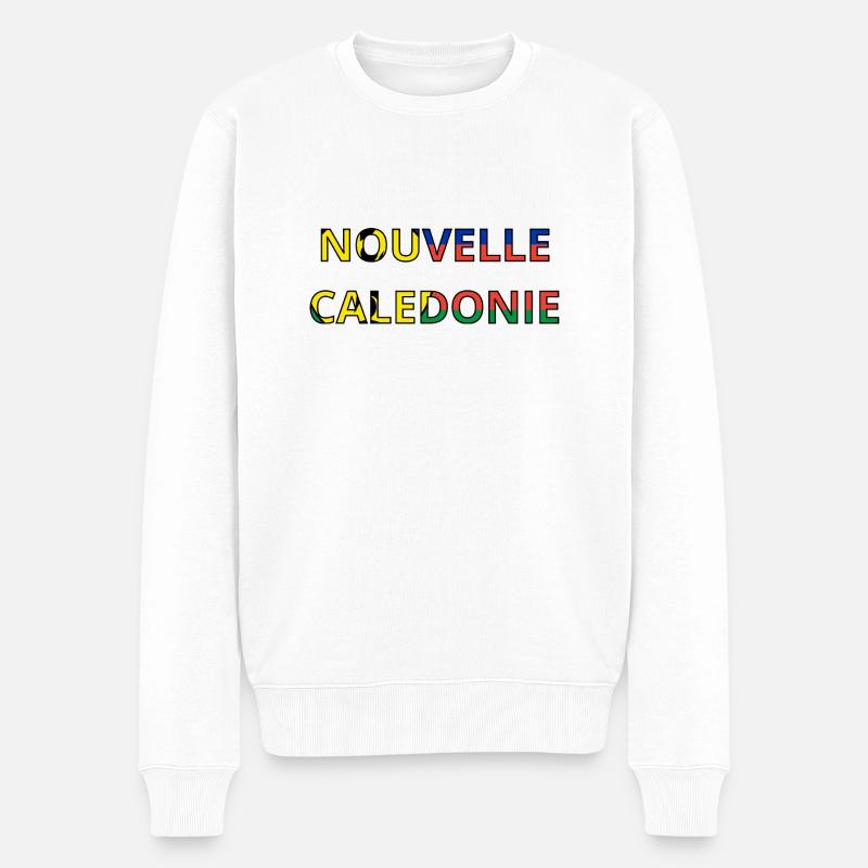 Drapeau Nouvelle-Calédonie - Pull Premium bio Homme - blanc