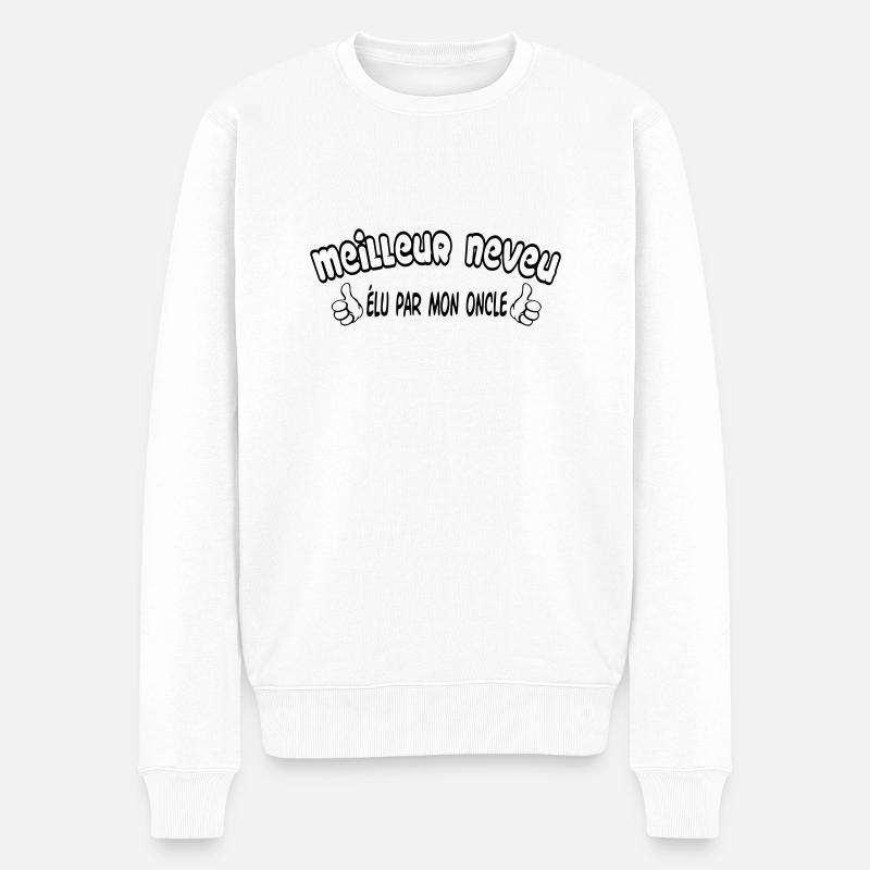 MEILLEUR neveu - Pull Premium bio Homme - blanc